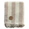 MANTA TEJIDA POLIESTER 125X150CM RAYAS BEIGE en Beige - Textiles, Uruguay | Decohogar, vista 2 de 3