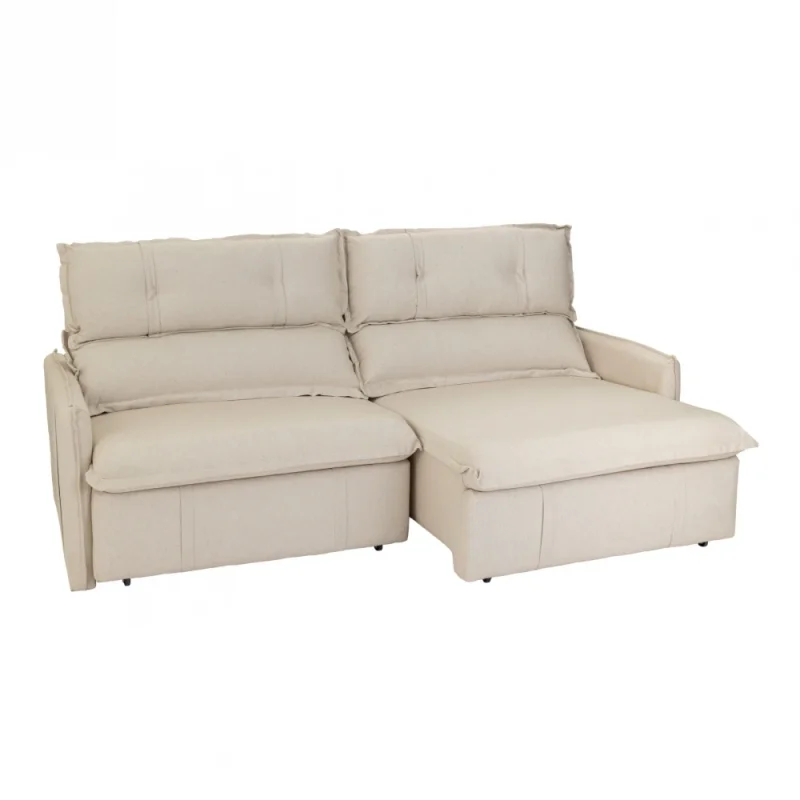 Sofá Bariloche Extensible Reclinable - 3 Cuerpos - beige en Beige - Sillones y sofás, Uruguay | Berna Home, vista 3
