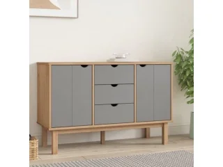 Comoda/Encimera 2P y 3C Mel/Gris Linea Nordica en Madera Maciza en Madera natural - Cómodas, Uruguay | Quesal, vista 6