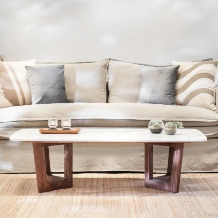 Mesa de centro Lantana en Marrón - Mesas de living, Uruguay | La Cueva Muebles