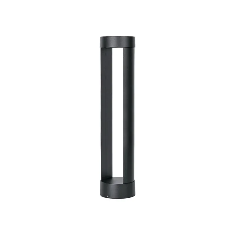 Luminaria Bolardo Exterior Burgos 12W 60 cm en Negro - Lámparas de pie, Uruguay | Serlux