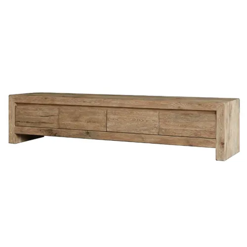 Rack Roble en Madera natural - Muebles para TV, Uruguay | Fabrica Italiana