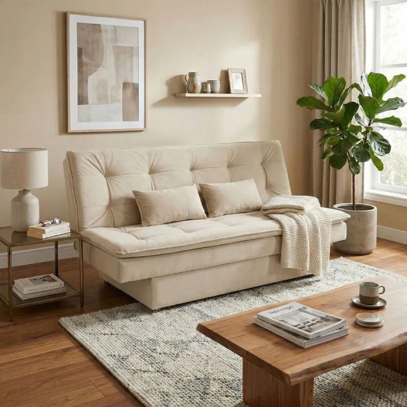 Sofa Cama Esmeralda - Gris en Gris - Sillones y sofás, Uruguay | Rústico Hogar