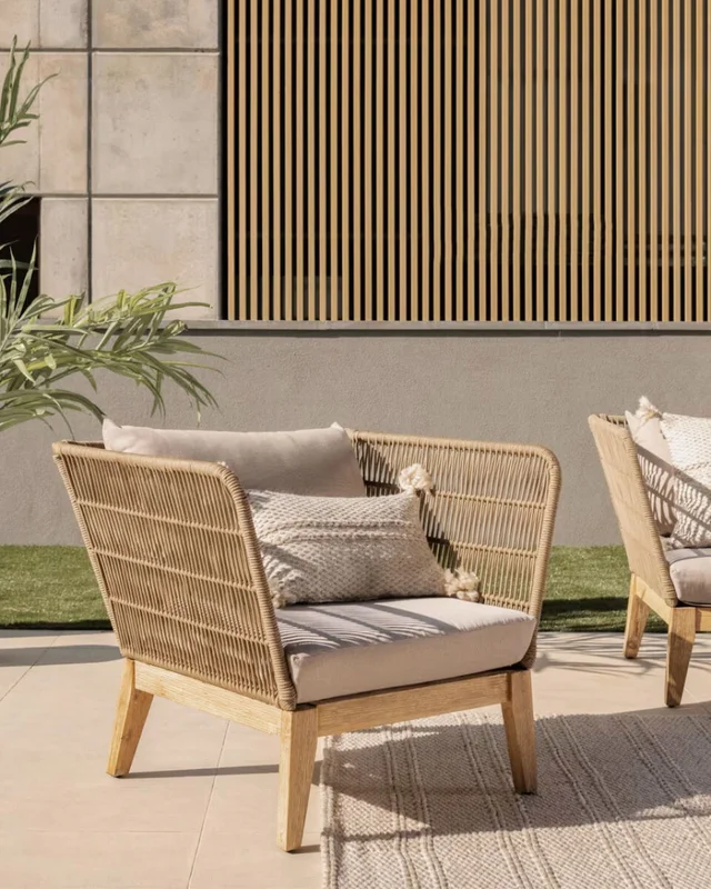 Butaca Belleny en Beige, Natural - Butacas, banquetas y puffs, Uruguay | Kavehome, vista 3