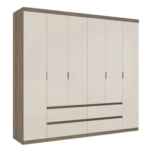 Ropero Nobre 6 Puertas 100% MDF en Multicolor - Roperos y placares, Uruguay | Nario Hogar