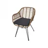 SILLA DE COMEDOR C/POSABRAZOS RATTAN Y METAL en Multicolor - Sillas, Uruguay | Alfa Ventas, vista 1 de 5