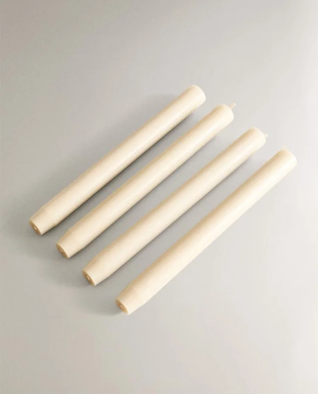 PACK VELAS LARGAS DECORATIVAS CILINDRO (PACK DE 4) en Beige - Velas y Portavelas, Uruguay | Zara Home, vista 3