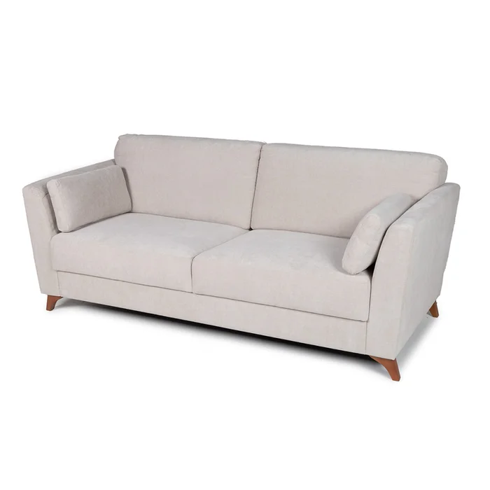 Sofá Capri - Tela Microfibra - 3 cuerpos - Kruger 02-152 (Beige) en Beige, Uruguay | Nyr, vista 6