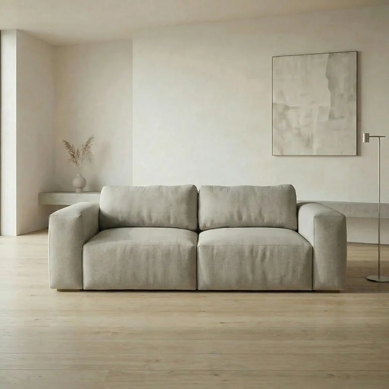 Sofá Cártago (Retráctil) - Tela Microfibra - 3 cuerpos - FX4-10 (Beige) en Beige - Sillones y sofás, Uruguay | Nyr, vista 7