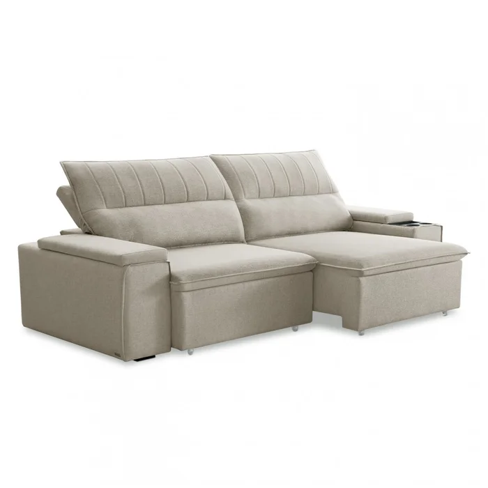 Sillón 3 Cuerpos Reclinable y Retráctil - Pavia - Beige en Beige - Sillones y sofás, Uruguay | Rústico Hogar, vista 2