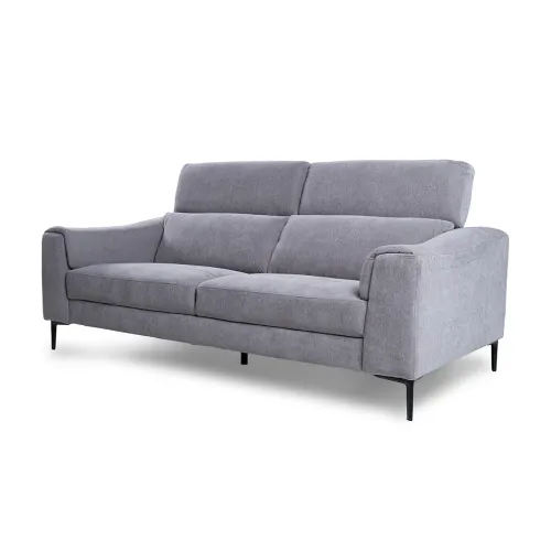 Sofá Hashtag - Tela Microfibra - 3 cuerpos - 6686-7 Gris en Gris - Sillones y sofás, Uruguay | NYR