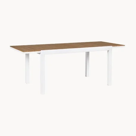 Mesa de jardin extensible Osaka - Blanca en Blanco - Muebles para el exterior, Uruguay | La Cueva Muebles, vista 7