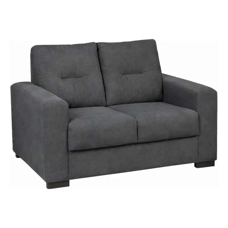 Sofá 2 cuerpos 1.35mts - Tela Pet Friendly Gris en Gris - Sillones y sofás, Uruguay | Champagne Home