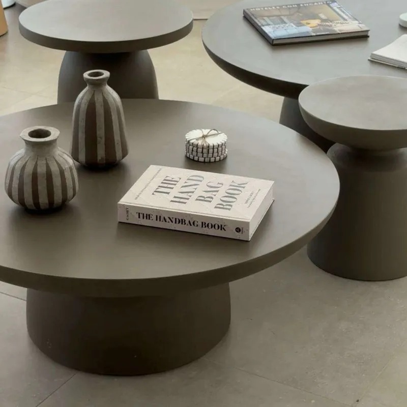 MESA DE LIVING ROCKS - DIAMETRO 1.00 MTS en Gris - Mesas de living, Uruguay | La Iberica