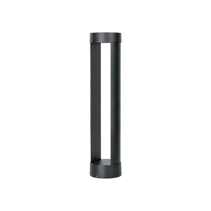 Luminaria Bolardo Exterior Burgos 12W 60 cm en Negro - Lámparas de pie, Uruguay | Serlux