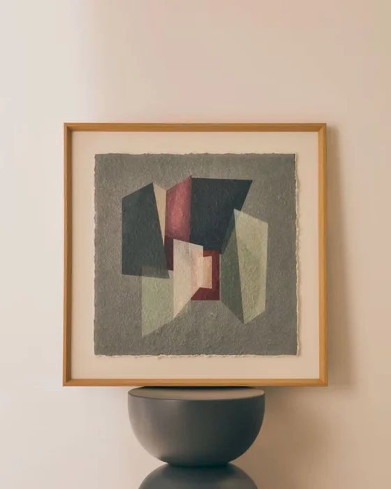 Cuadro Veluni de papel reciclado multicolor 60 x 60 cm en Multicolor - Decoración de pared, Uruguay | Kavehome, vista 2