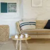 Mesa de centro redonda Glenda madera maciza teca Ø 55 cm en Madera natural - Mesas de living, Uruguay | Kavehome, vista 3 de 6