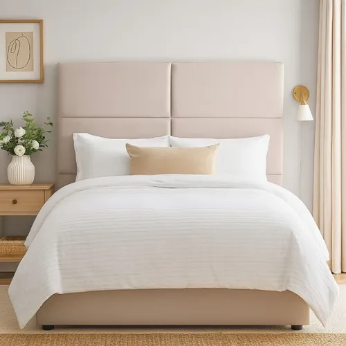 Respaldo de pared LOTUS GRIS 2 PLAZAS - Respaldos de cama, Uruguay | Viasono