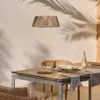 Mesa extensible de exterior Canyelles de polimadera y aluminio - blanco mate 140 (200) x 90 cm en Blanco, Marrón - Mesas de comedor, Uruguay | Kavehome, vista 2 de 7