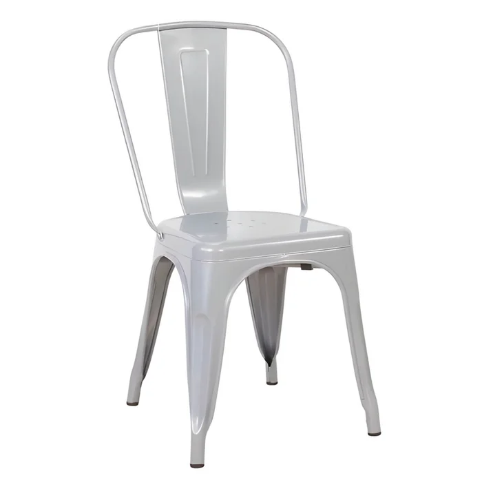 Silla De Comedor Cy-20002 Metal Gris Estilo Tolix en Gris - Sillas, Uruguay | Divino, vista 2