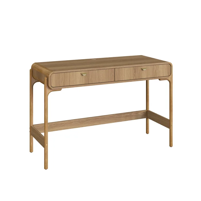 Escritorio Select - 2 cajones - Natural en Marrón - Escritorios, Uruguay | Nyr, vista 4