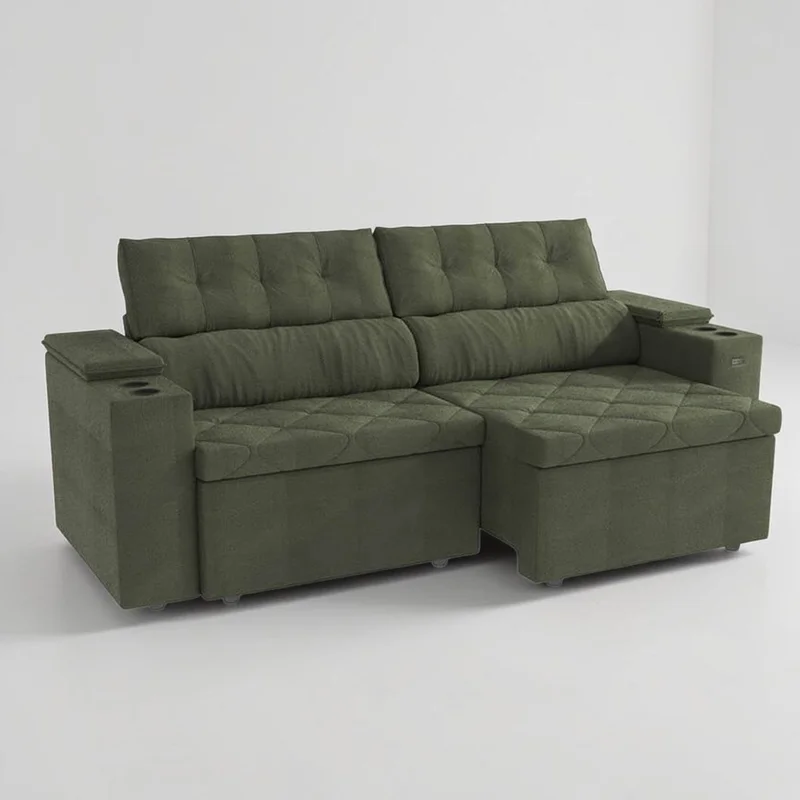 Sofa Otto 260CM - Retractil/Reclinable en Beige - Sillones y sofás, Uruguay | Balton, vista 18
