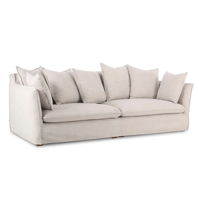 Sofá 4 Cuerpos Tela-premium Natural-beige Bahama Natural en Beige - Sillones y sofás, Uruguay | Divino