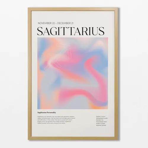 Signo Sagitario en Multicolor - Láminas, Uruguay | La Cuadrería