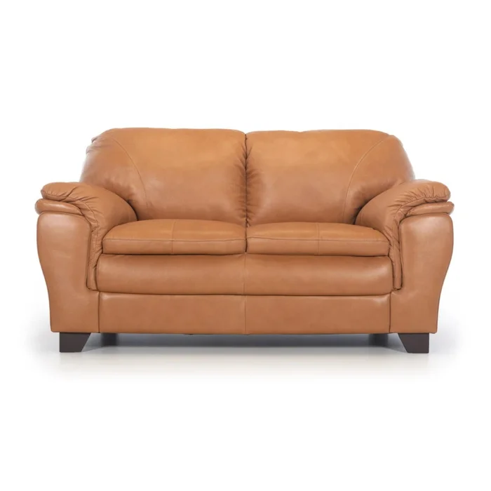 Sillón 100% Cuero - 2 Cuerpos - Monza - Camel en Marrón - Sillones y sofás, Uruguay | Rústico Hogar, vista 4