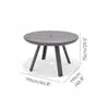 Mesa redonda de Patio Diámetro 119cm - Urbanite - Gris en Gris - Muebles para el exterior, Uruguay | Rústico Hogar, vista 5 de 5