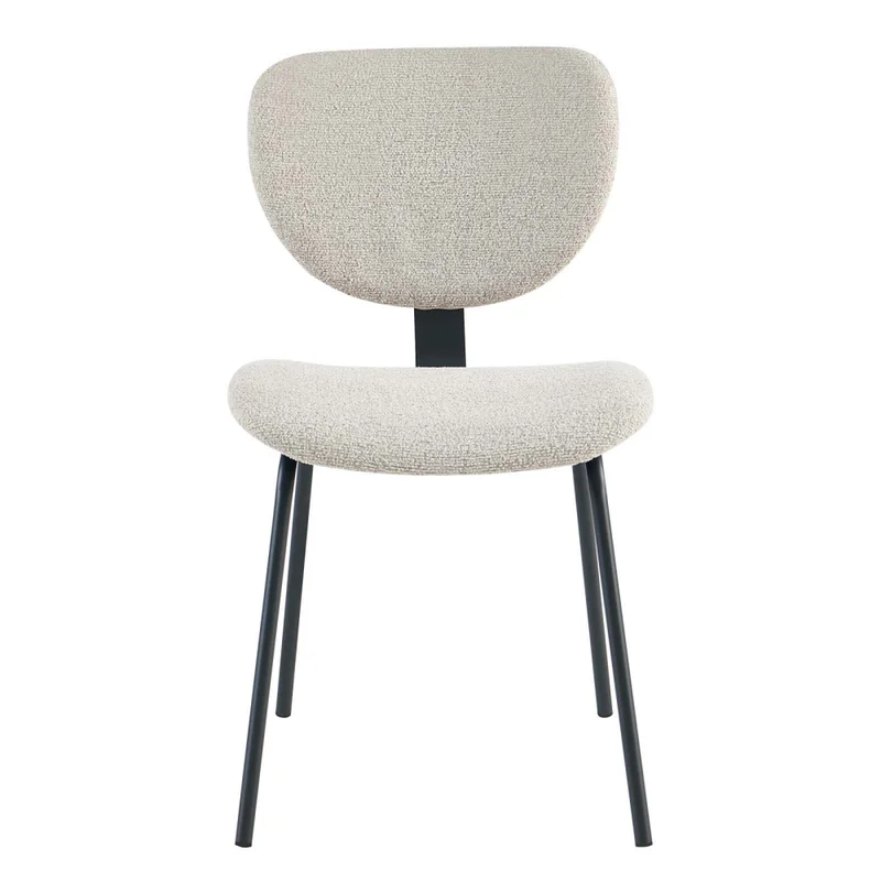 Silla De Comedor Metal-y-tela Natural-beige Hibisco en Beige - Sillas, Uruguay | Divino, vista 3
