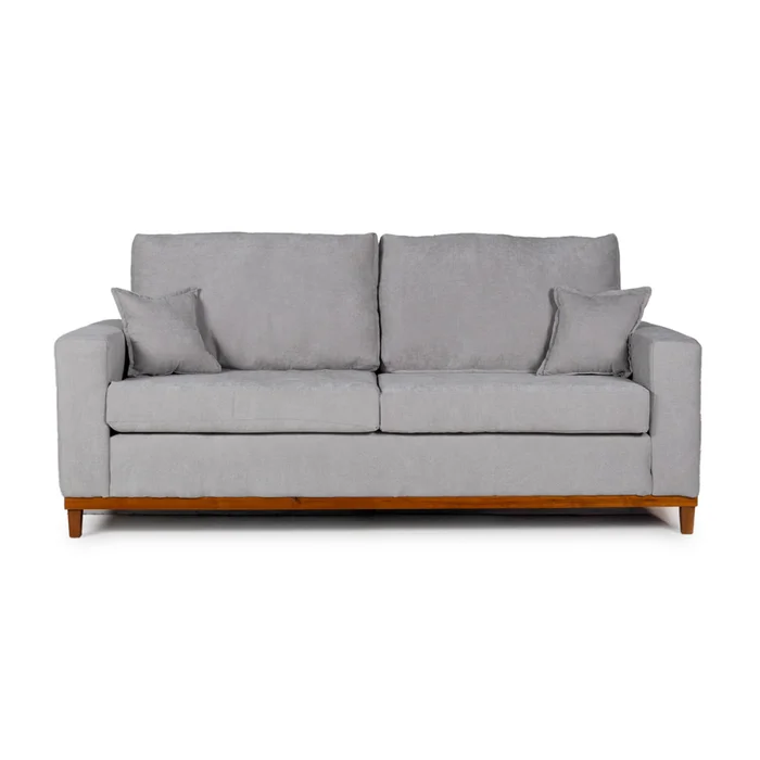 Sofá Marau - Tela Microfibra - 3 cuerpos - Berlin 05 (Ceniza) en Beige - Sillones y sofás, Uruguay | NYR, vista 2
