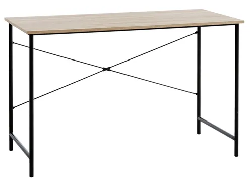 Escritorio VANDBORG 60x120 roble/negro en Madera natural - Escritorios, Uruguay | JYSK