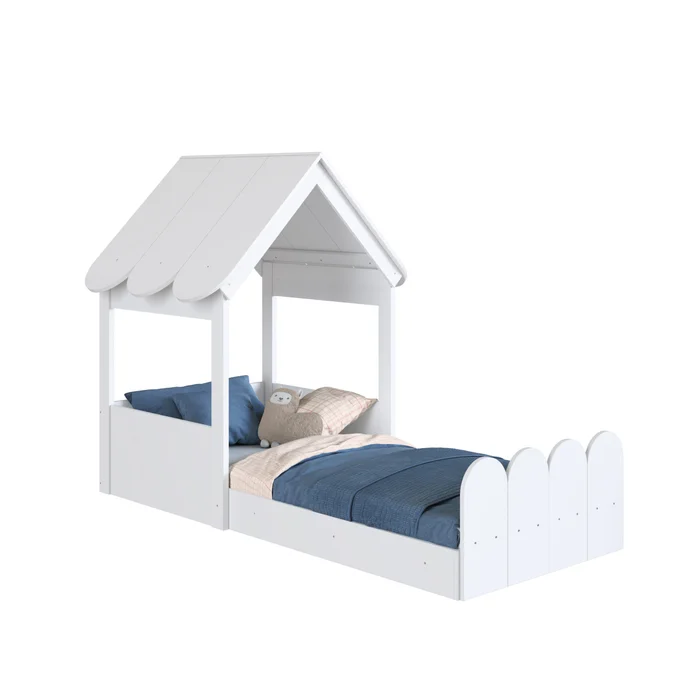 Cama Gretel – Total Blanco en Blanco - Dormitorio, Uruguay | RM Muebles y Deco, vista 6