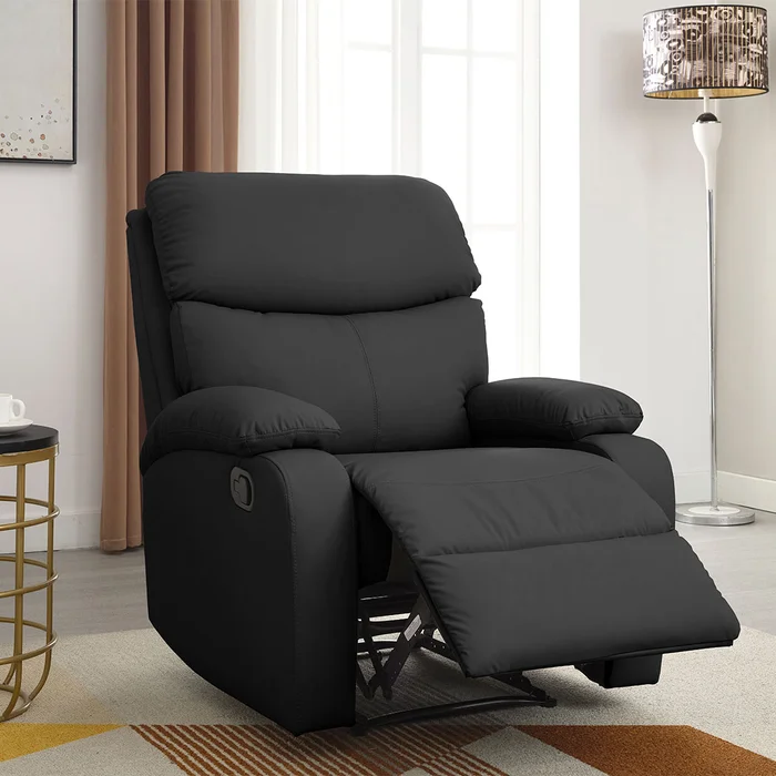 Poltrona Sillón Reclinable - 1 Cuerpo - Giselle en Negro - Sillones y sofás, Uruguay | Delta Center