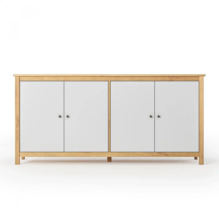 Cómoda 4 Puertas - Mari - Blanco en Blanco - Cómodas, Uruguay | Rústico Hogar, vista 3