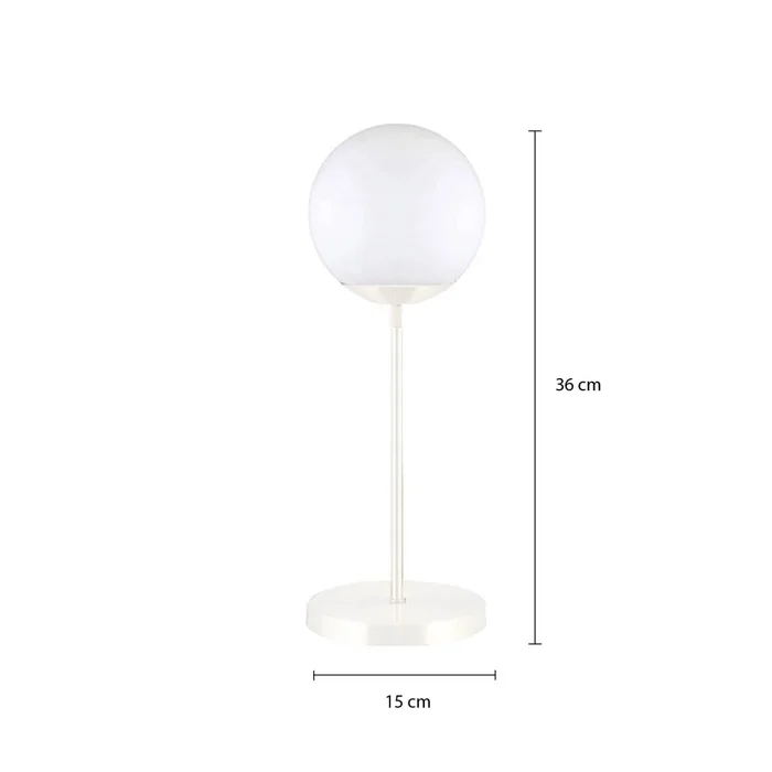 Luminaria De Mesa Miami Blanca en Blanco - Lámparas de mesa, Uruguay | Unilux, vista 3