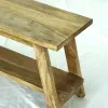 S-33 Banco 100x32x46 en Madera natural - Butacas, banquetas y puffs, Uruguay | Victoriana, vista 3 de 5