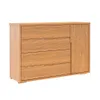 Cómoda Zapatera Nordik - 4 cajones 1 puerta - Marrón en Marrón - Cómodas, Uruguay | Ecowood, vista 2 de 4