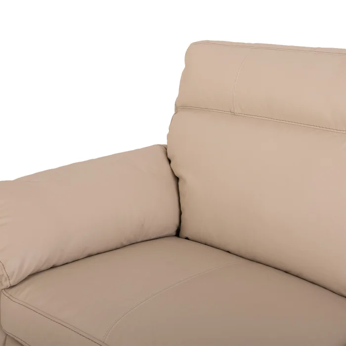 Sofá Recliner 2 Cuerpos Cuero-100-natural Natural-beige Imperial Arena en Beige - Sillones y sofás, Uruguay | Divino, vista 5