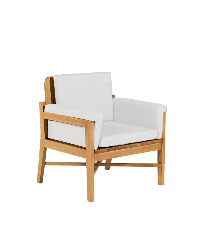 POLTRONA LACUNA ACQUABLOCK CRUDO 69x70x79CM JATOBA en natural y - Muebles para el exterior, Uruguay | Vinibel