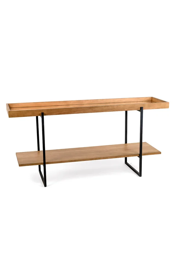CONSOLA LION EC NATURALE CON ESPEJO 160X44X77H CM, Uruguay | Vinibel, vista 2