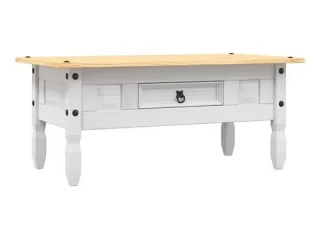 Mesa Ratona 1 cajon Cera/Blanco LINEA CORONA MADERA en Cera y Cera/blanco - Mesas de living, Uruguay | Que Sal Muebleria, vista 3