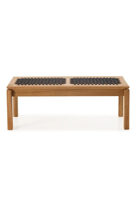 BANCO TRACO CUERDA NEGRA 140x37x43CM JATOBA - Muebles para el exterior, Uruguay | Vinibel, vista 2