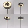 LAMPARA DE PIE ANILLO MARRÓN DIMERIZABLE Y CCT 9W CON CONTROL - 140CM en Marrón - Lámparas de pie, Uruguay | Iluminica, vista 2 de 6