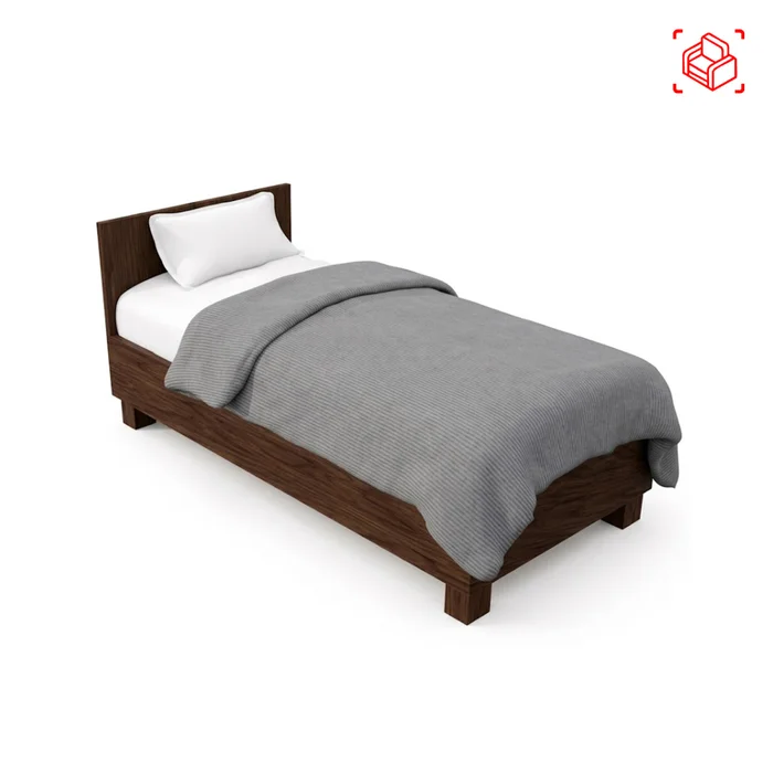 Cama 1 Plaza Madera Marron Mex en Marrón - Dormitorio, Uruguay | Divino, vista 4