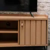 Rack Trendy Marrón Claro (Pie Negro) 140 cm - Muebles para TV, Uruguay | Berna home, vista 5 de 8
