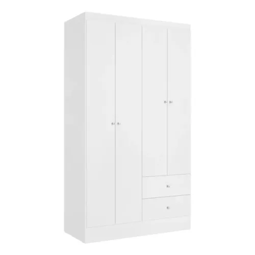 Ropero 4 puertas Linea Astro en Blanco - Roperos y placares, Uruguay | Nario Hogar