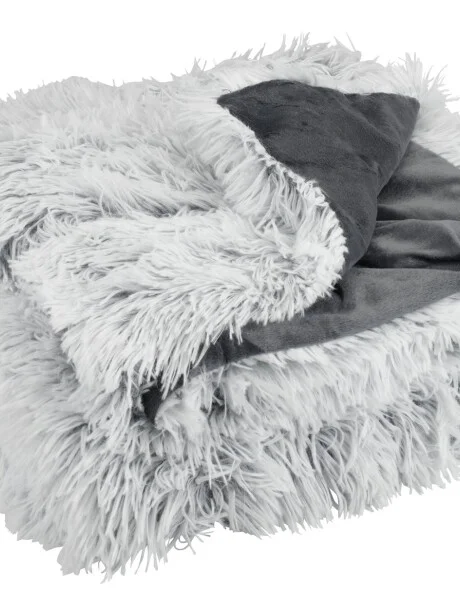 Manta LOTUS 135x195 blanco/gris en Blanco/gris - Textiles, Uruguay | JYSK