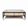 Mesa Ratona Madera-y-vidrio Negro Rosa en Negro - Mesas de living, Uruguay | Divino, vista 3 de 5